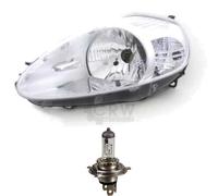 Faro Alogeno Sinistro Per Fiat Grande Punto 199 1.2 1.3 D Multijet