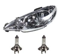 Faro Alogeno Sinistro Per Peugeot 206 CC 2D 1.6 16V 2.0 S16 2A/C 1.4I 1.1I