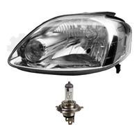 Faro Alogeno Sinistro Per VW Fox 5Z1 04.05-> H4 Senza Motore Inclusi Lampadine
