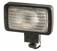 Faro alvoro alogeno 156x92mm con attacco a manico, cavo in uscita 0,15m, ABS e v
