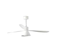 FARO BARCELONA Ventilatore Amelia Cone con lampada LED, bianco FARO BARCELONA