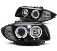 Faro Angel Eyes Adatto A per BMW 1er E81 E82 E87 E88 Anno Fab. 04-11 Nero