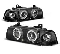 Faro Angel Eyes Adatto A per BMW 3er E36 Cabrio Coupe Anno Fab. 92-99 Nero