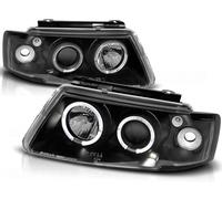 Faro Angel Eyes Adatto A per VW Passat 3B Anno Fab. 96-00 Nero