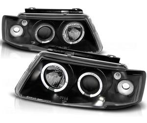 Faro Angel Eyes Adatto A per VW Passat 3B Anno Fab. 96-00 Nero