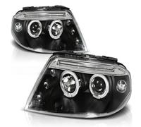 Faro Angel Eyes Adatto A per VW Passat 3BG Anno Fab. 00-05 Nero