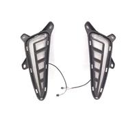 Faro Anteriore 1 Set Per Toyota Per C-HR Per CHR 2016 2017 2018 2019 Auto LED DRL Daytime Jogging Luce Con Dinamica Gialla Indicatori Direzione Fendinebbia Gruppo Faro Auto(Bianco)