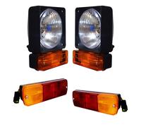 Faro Anteriore 12V Per Escavatore JCB 2CX 3CX 4CX Con Luce Posteriore