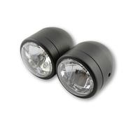 Faro Anteriore (3-1/2 )+ Supporto HIGHSIDER Smart-Negro per Moto Ricambi
