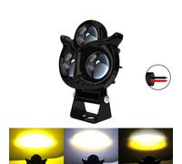 Faro Anteriore A LED Per Moto Fari Forma Gufo Alta Bassa Luce Bianco Giallo