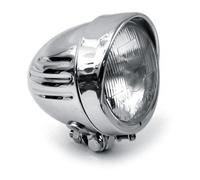 Faro anteriore Bullet Duplo da 4-1/2". Visiera rigata. Cromato.