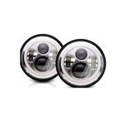 Faro Anteriore Compatibile Con Jeep Per Wrangler 1997-2015 Per CJ-8 Per Scrambler 1981-1985 Per Sahara 1997-2016 Fari Anteriori Full Halo Angel Eyes