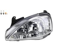 Faro Anteriore Compatibile Con Opel Corsa C 09/2000-06/03 Sinistro Con Lampadina