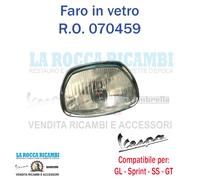 Faro Anteriore Completo In Vetro Vespa GL - SS - SPRINT - GT