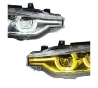 Faro anteriore completo Per BMW F30 F35 Serie 3 320i 328i 335i 2013-2018 2 PCS Luci Diurne A LED Montaggio Sostituzione Alogena Allo Xeno Blocchi fari anteriori auto(For Halogen,Dual color)