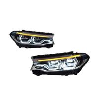 Faro anteriore completo Per BMW Serie 5 G38 G30 2018 2019 2020 Coppia LED Auto Faro Montaggio Modificato Frontale Testa Della Lampada DRL Fari Faros Anteriores Completos Sinistro/Destro