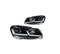 Faro anteriore completo Per VW Per Golf 6 Fari 2009-2012 Lampada Frontale LED Aggiornamento 7.5 Design DRL Segnale Auto Faros Anteriores Completos Sinistro/Destro(Right Hand Drive,Silver LED)