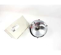 FARO ANTERIORE COMPLETO TIPO CROSS A 2 LUCI CARCASSA IN ABS NERO SABBIATO D.105