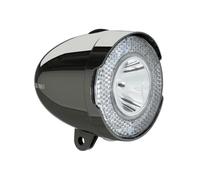 Faro anteriore con supporto parafango Axa Classic Noir