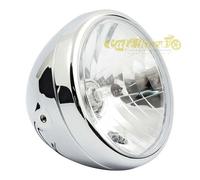 Faro anteriore cromato cafe racer scrambler per Triumph honda cb four kawasaki