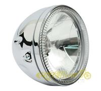 Faro anteriore cromato con luce di posizione ad anello LED da 5-3/4 omologato