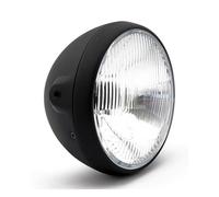 Faro anteriore da 7" in stile british montaggio laterale nero