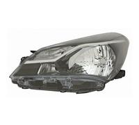 Faro anteriore destro H4 elettrico per toyota Yaris 2017 in poi Parabola Nera