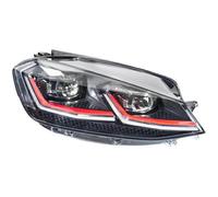 Faro anteriore destro per vw golf 7 2017- full led FBL con cornice drl rossa