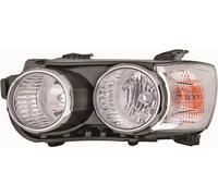 Faro anteriore dx AVEO 11- nero/cromato H7 H1 PY21W W5W motor reg el