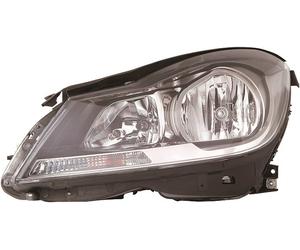 Faro anteriore dx ClasseC W204 11-14 antracite H7/H7 MARELLI motor reg