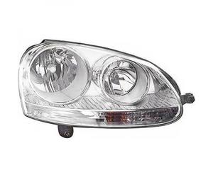 Faro anteriore dx GOLF 5 05-08 profilo cromato H7+H7 con motor reg el 1K6941006P