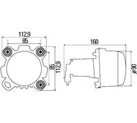 Fanali HELLA 1BL 247 042-007