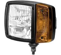 HELLA 1SA 996 120-021 Faro principale, 12V, Montaggio, esterno, colore diffusore luce giallo, Spina AMP, anteriore Dx