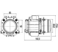 Faro anteriore Dx LED 1AL 010 820-021 HELLA