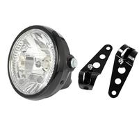 Faro Anteriore Faro Per Moto Da 7 Pollici H4 35W LED Lampada Frontale 9 Fili Indicatore Di Direzione Universale Accessori per moto(Lamp and bracket)