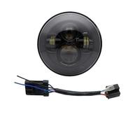 Faro Anteriore Fat Boy Heritage Softail Classic Road King Street Glide 1994-2017 1 Set Faro 7 Pollici Parti Moto 7 "LED 4.5" 4 1/2 Pollici Luci Di Passaggio Moto Faro(Black light)