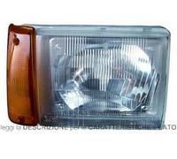 FARO PROIETTORE ANT SINISTRO ASIMMETRICO ELETTR ARANCIO SX FIAT PANDA 86>03