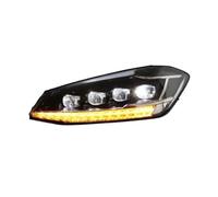 Faro anteriore for auto compatibile con VW Golf 7 2013-2017 DRL, proiettore, lente, abbagliante e anabbagliante, coppia di gruppi illuminazione, ricambio