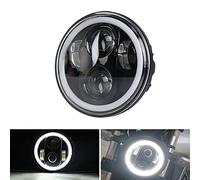Faro Anteriore Halo fari moto 5.75 "5 3/4 pollici LED Angelo Occhi per motociclo (una garanzia di un anno)