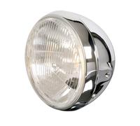 HIGHSIDER smart Faro da 7 pollici in stile britannico cromato omologato E (1 pz), nero