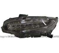 Faro Anteriore Honda Civic 2017 Destro A Led Con Motore Parabola Nera