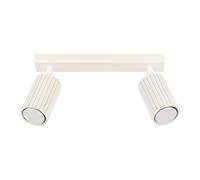 FARO ANTERIORE IN CARBONIO 2 GU10 BEIGE ALU SOLLUX SL.1599