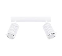 FARO ANTERIORE IN CARBONIO 2 GU10 BIANCO ALU SOLLUX SL.1542