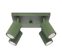 FARO ANTERIORE IN CARBONIO 4 GU10 VERDE OLIVA ALU SOLLUX SL.1621