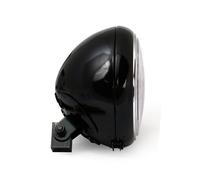 Faro anteriore moto da 7" per modelli fl lente trasparente nero modelli flst 86-