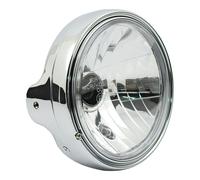 Faro anteriore moto da 7" stile ltd montaggio laterale lente trasparente cromato