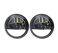 Faro Anteriore Motocicletta Per Electra Glide 2005 Faro Moto | 2006-2013 Per Road King Eagle Electra 2010 2013 Riflettore 4.5 pollici LED Fendinebbia 4.5 pollici LED