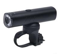 Faro anteriore per bicicletta con supporto Garmin, 400 - 1500 lumen, luce LED ricaricabile per bicicletta, lampada anteriore in lega di alluminio impermeabile IP66, design antiriflesso con 5 modalità