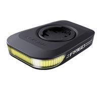 Faro anteriore per bicicletta ravemen fr160 alu con supporto gps integrato garmin