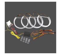 Faro anteriore Per BMW 3 5 Serie 7 E36 E46 E39 E38 Per DTM Style LED Angel Eyes Kit Anello Lampeggiante Per Fari RGB Con Indicatori Direzione Fari Anteriori Auto(Size 4pcs 131mm)